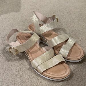 Caslon Shimmering Gold Sandals Size 7.5